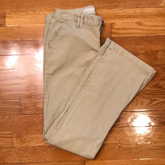 mossimo mid rise bootcut khaki